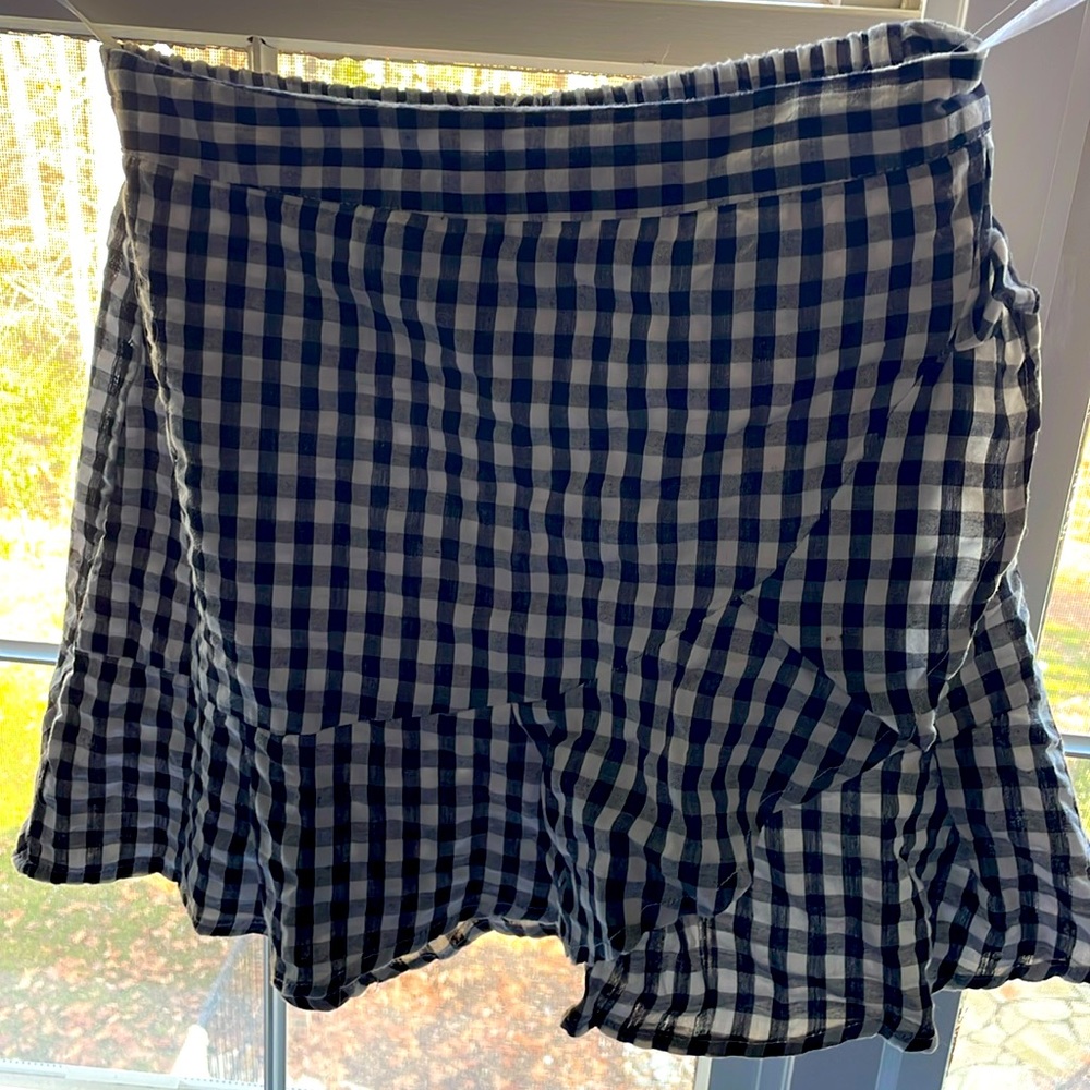 Black gingham skirt